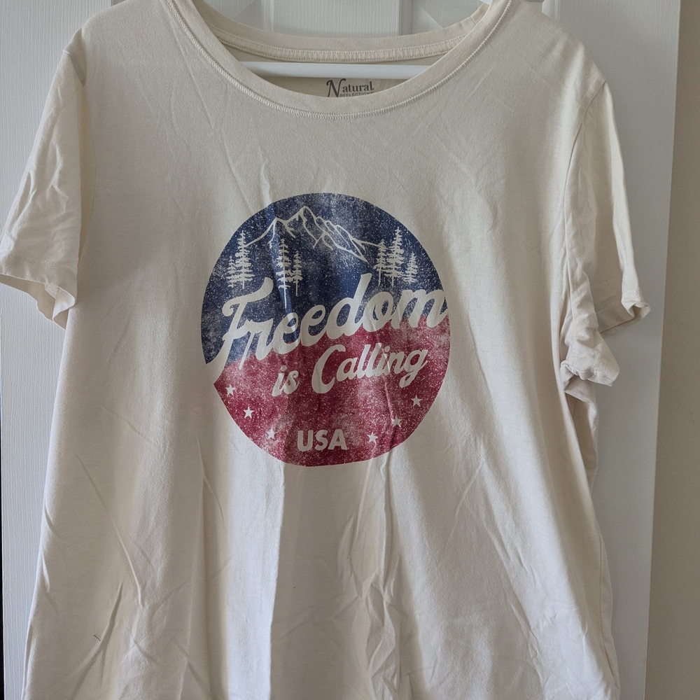 Natural Reflections Crewneck Tee - Light Cream